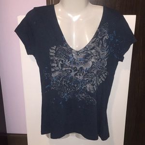 Express blue top. Size Large.